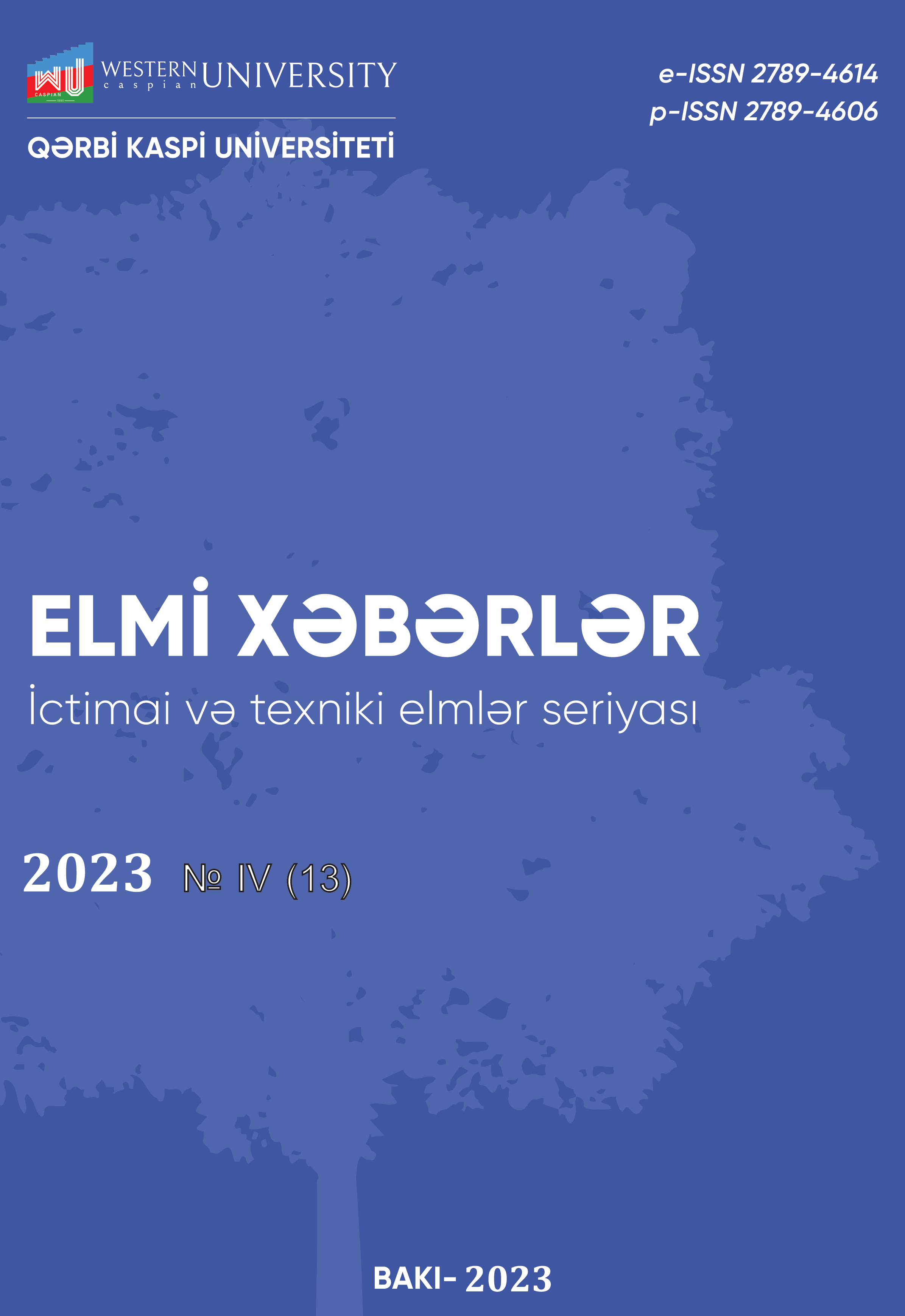 İctimai və Texniki elmlər seriyası 2023 4