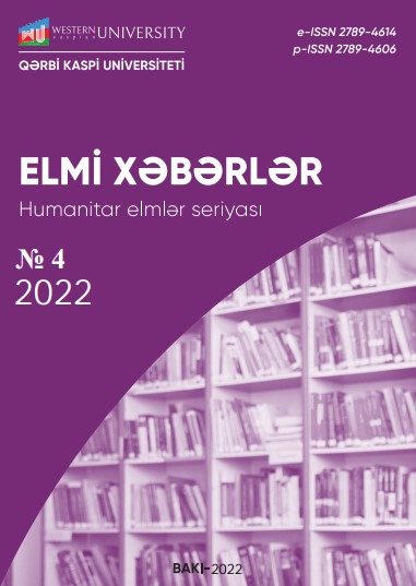 2022 № 4 Humanitar elmlər seriyası